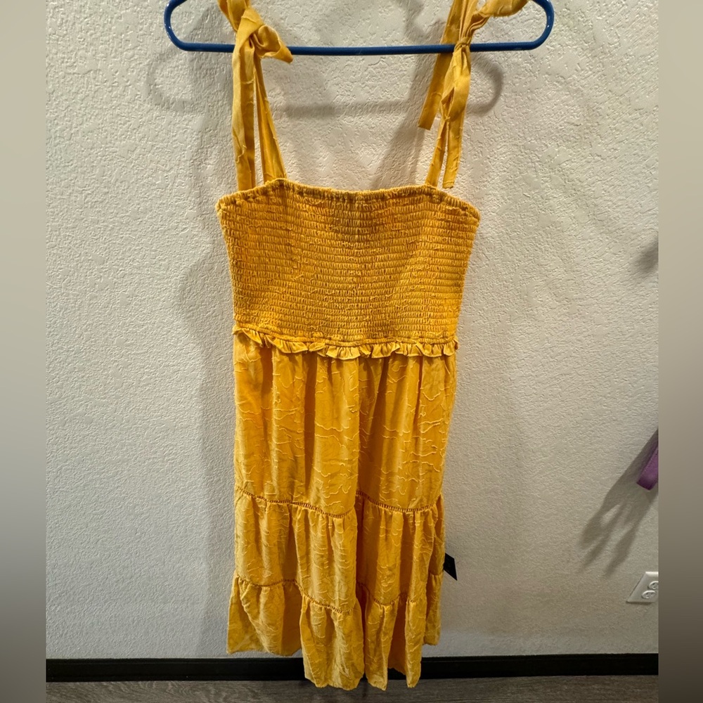 Yellow floral sundress